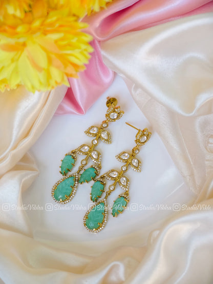 Victorian Verde Danglers