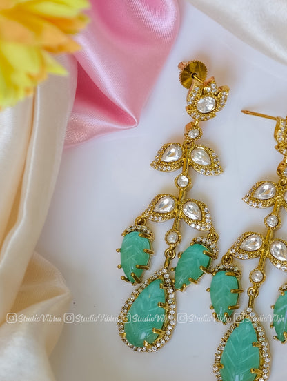 Victorian Verde Danglers