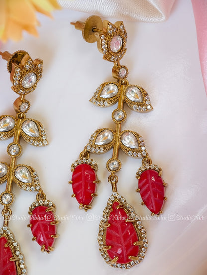 Victorian Verde Danglers