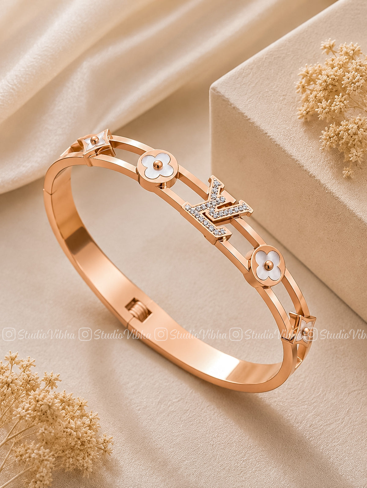 Rosé Fleur Étoile - SS Bracelet