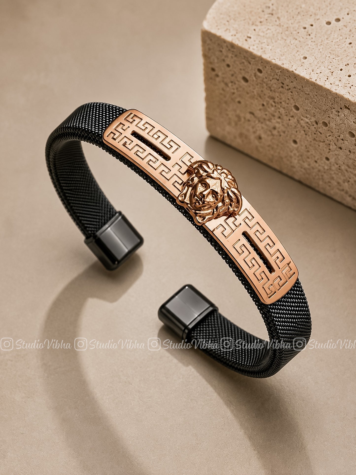 Black Versace bracelet