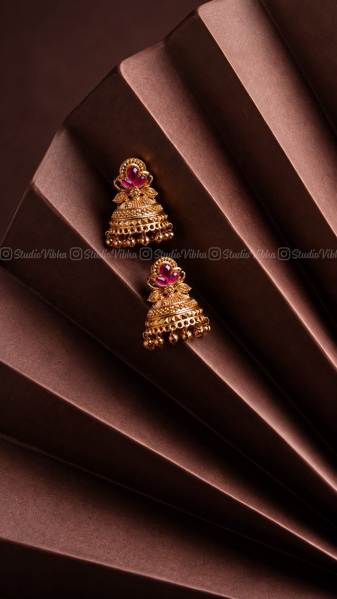 Gulnaar Half Jhumkas