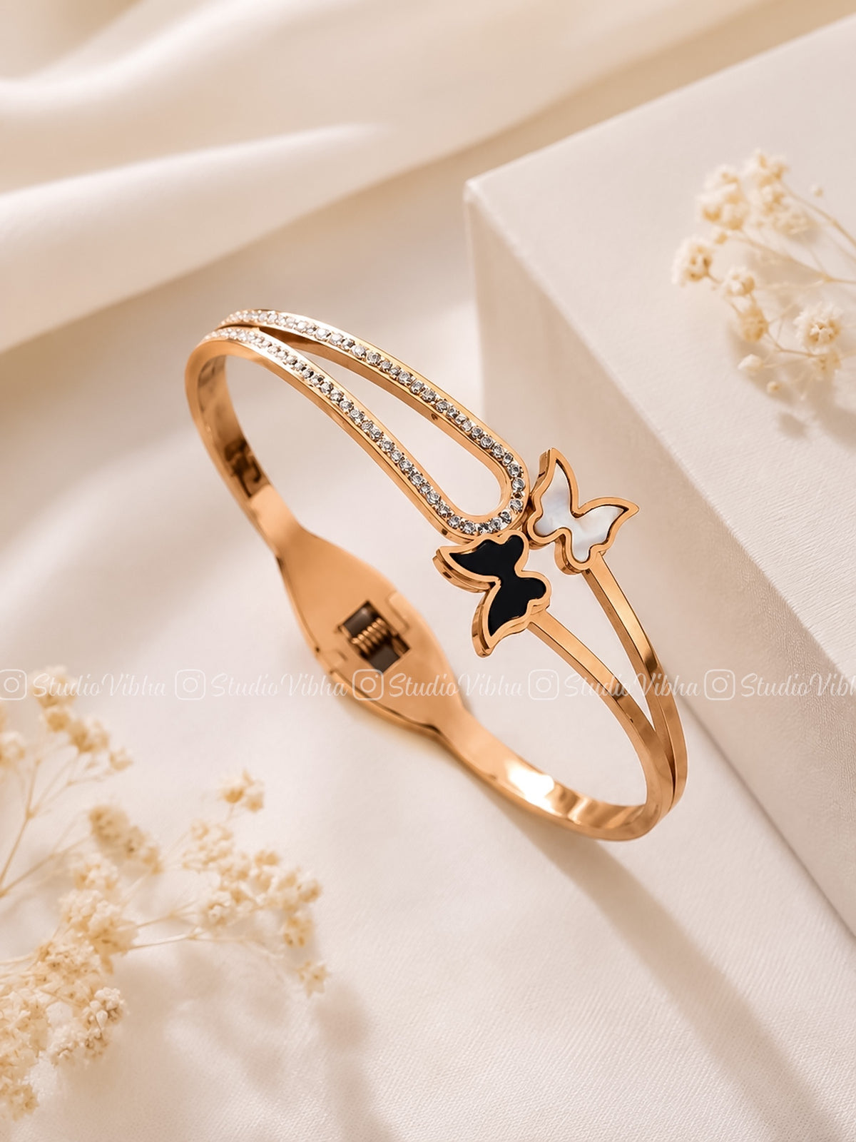 Rosé Papillon Noir - SS Bracelet