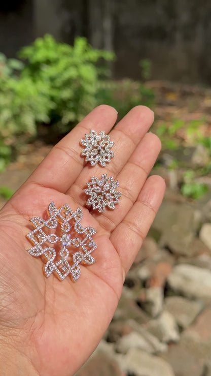 Ashtakonam Kolam ~ Traditional Kolam AD Pendant set