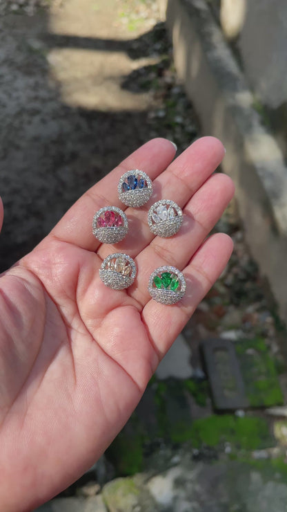 Rajvi ~ Glitter AD studs
