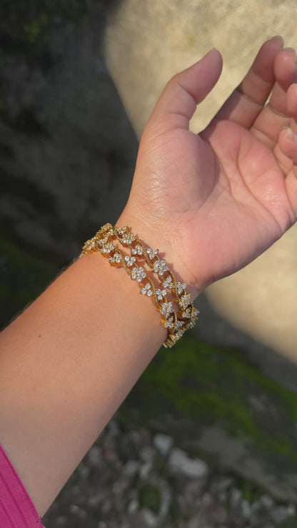 Mahira ~ Victorian Mozonite Bangles